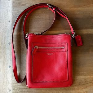 Coach Mini Rowan File Crossbody Purse / Bag - Red - Small